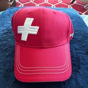 Glacier Express Red Baseball Cap with White Swiss Cross